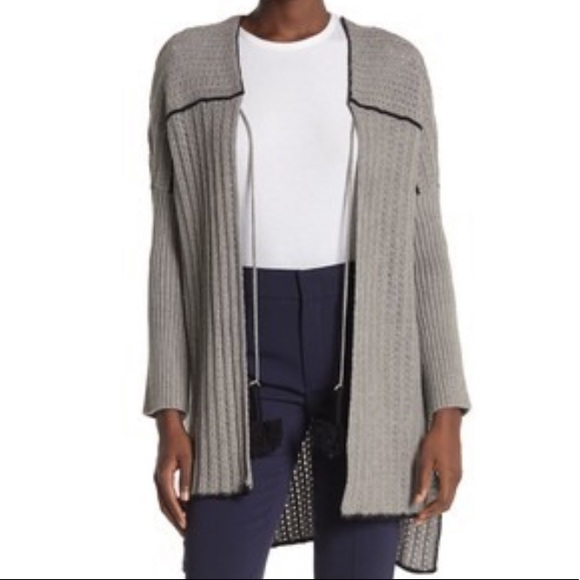 UGG Riley Sweater Poncho Gray XL Cashmere Blend